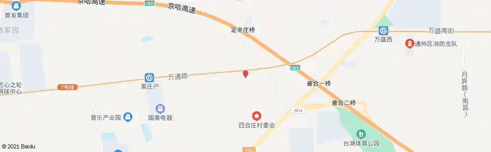 北京朝阳区四合庄_公交站地图_北京公交_妙搜公交查询2025