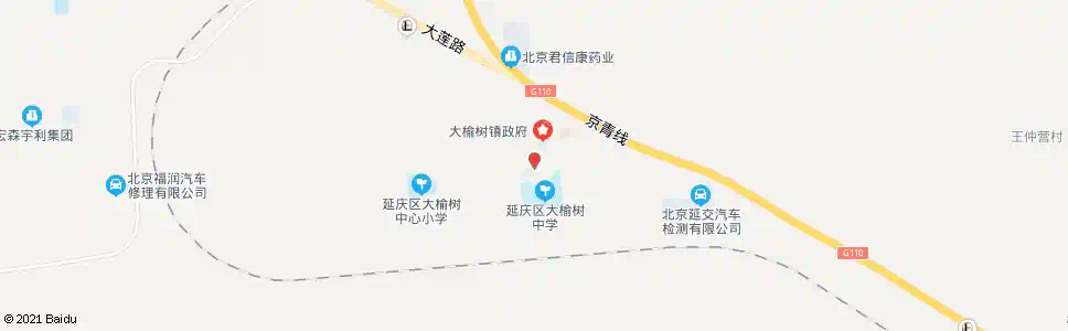 北京大榆树村东_公交站地图_北京公交_妙搜公交查询2025