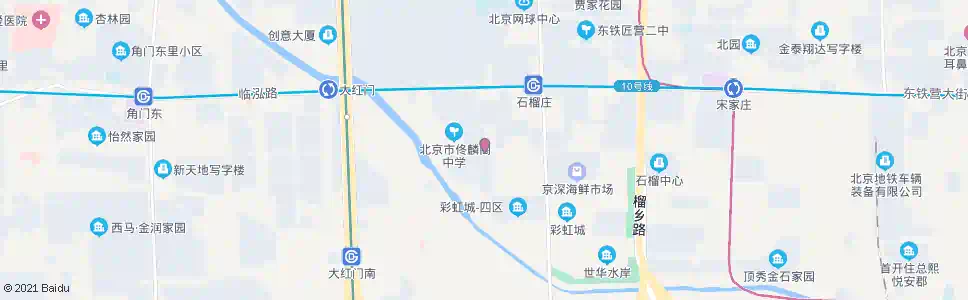 北京南顶路西口_公交站地图_北京公交_妙搜公交查询2025