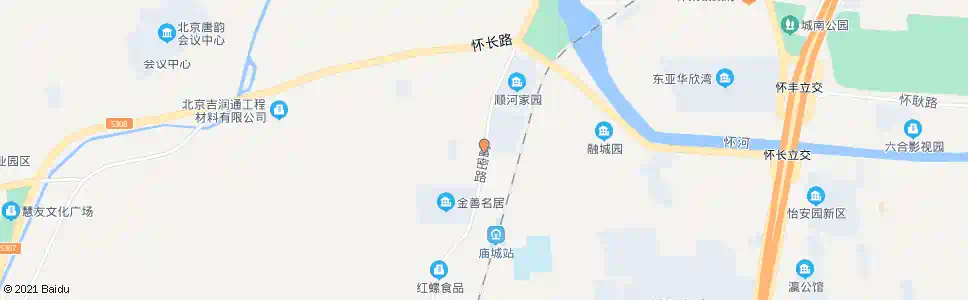 北京庙城村西口_公交站地图_北京公交_妙搜公交查询2025