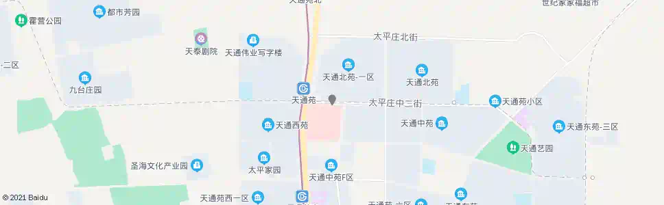 北京天通北苑一区南_公交站地图_北京公交_妙搜公交查询2025