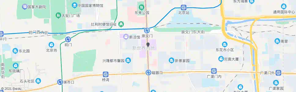北京花市路口北_公交站地图_北京公交_妙搜公交查询2025