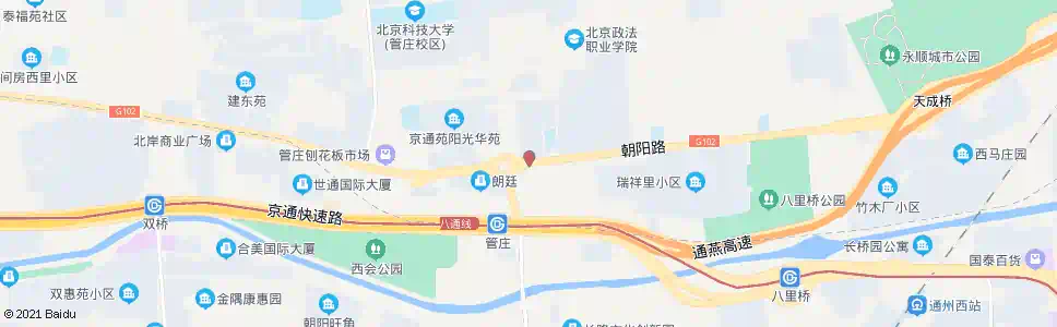北京杨闸环岛东_公交站地图_北京公交_妙搜公交查询2025