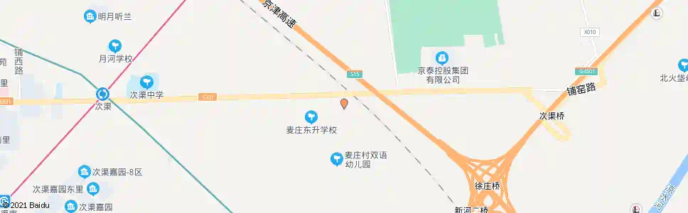 北京麦庄东口_公交站地图_北京公交_妙搜公交查询2025