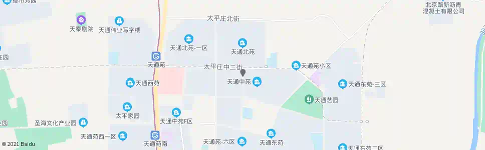 北京天通中苑西区东门_公交站地图_北京公交_妙搜公交查询2025
