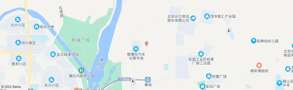 北京潮白陵园_公交站地图_北京公交_妙搜公交查询2025