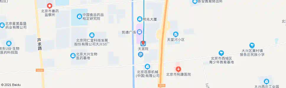 北京天宫院地铁站_公交站地图_北京公交_妙搜公交查询2025
