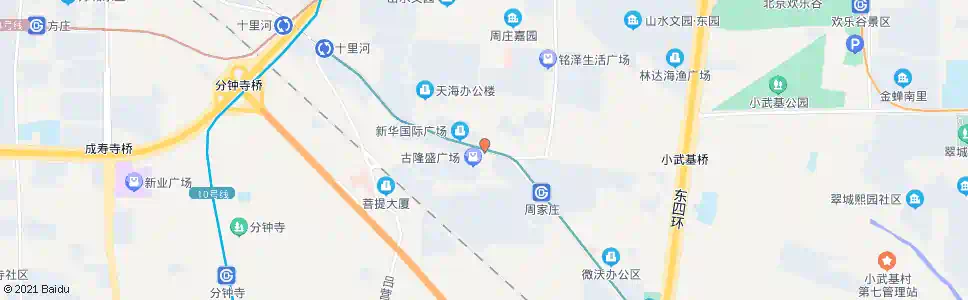 北京周家庄_公交站地图_北京公交_妙搜公交查询2025