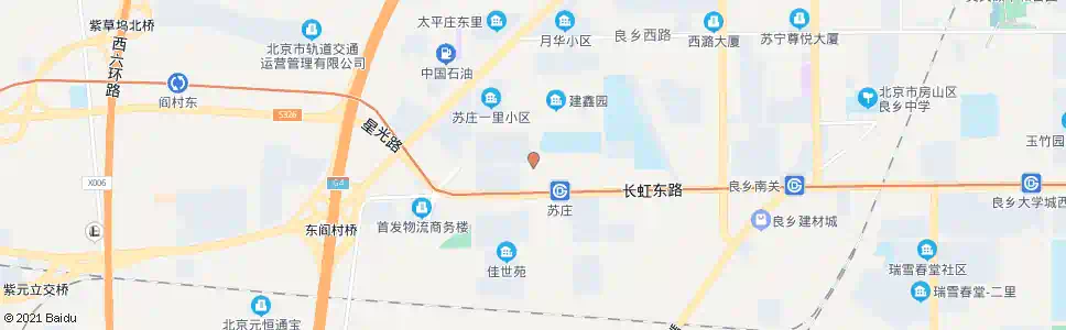 北京苏庄大街_公交站地图_北京公交_妙搜公交查询2025
