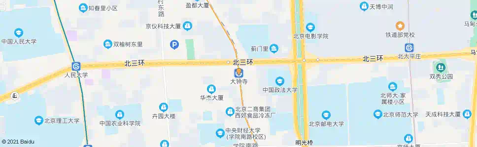 北京地铁大钟寺站_公交站地图_北京公交_妙搜公交查询2025