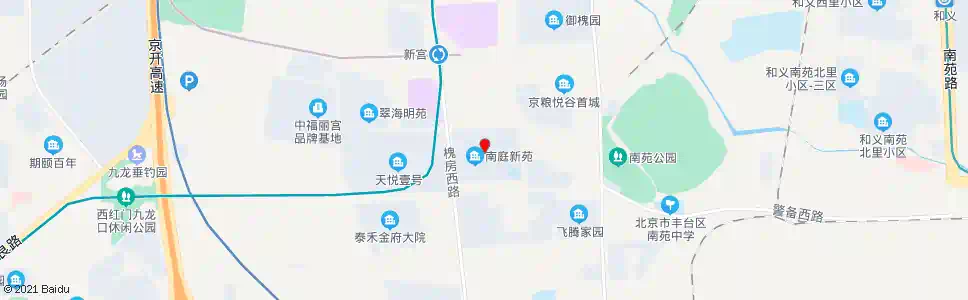 北京南庭新苑北区_公交站地图_北京公交_妙搜公交查询2025