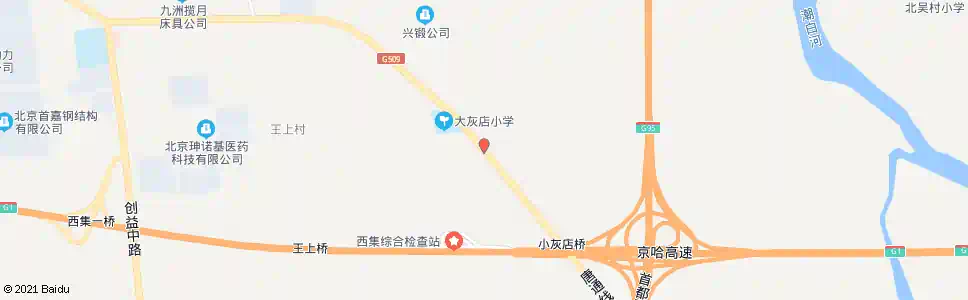 北京大灰店_公交站地图_北京公交_妙搜公交查询2025