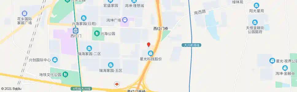 北京星光二街_公交站地图_北京公交_妙搜公交查询2025