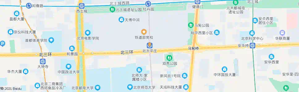 北京北太平庄_公交站地图_北京公交_妙搜公交查询2025
