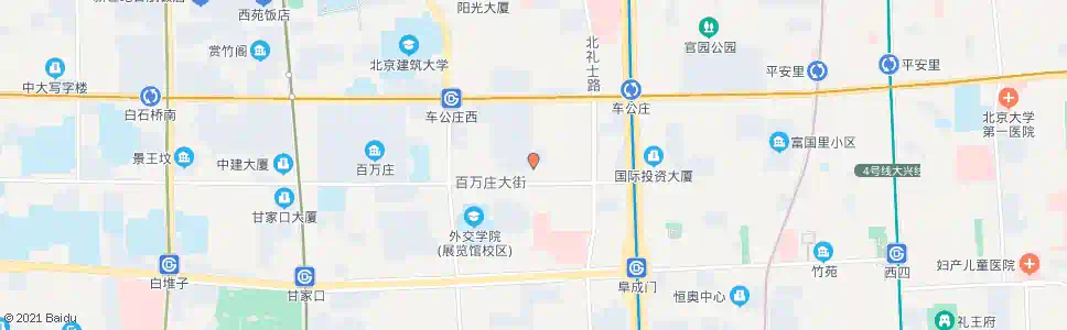 北京车公庄南街_公交站地图_北京公交_妙搜公交查询2025