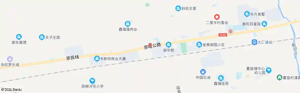 北京大厂福喜公司_公交站地图_北京公交_妙搜公交查询2025
