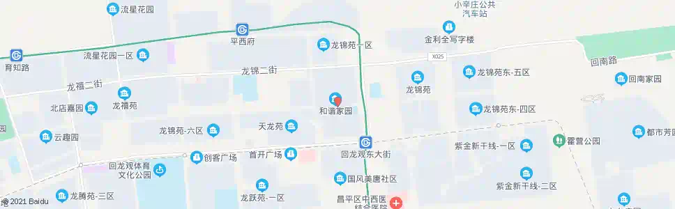 北京和谐家园一区南门_公交站地图_北京公交_妙搜公交查询2025