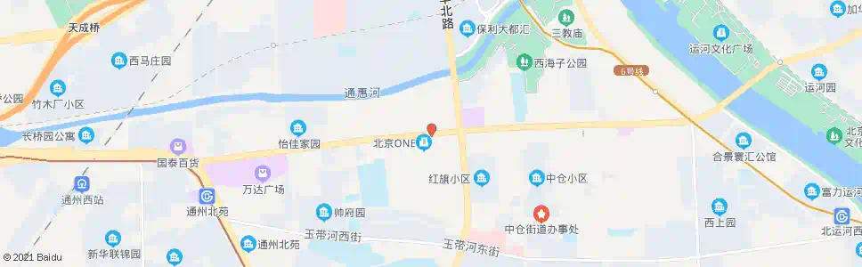 北京通州西大街路口西_公交站地图_北京公交_妙搜公交查询2025