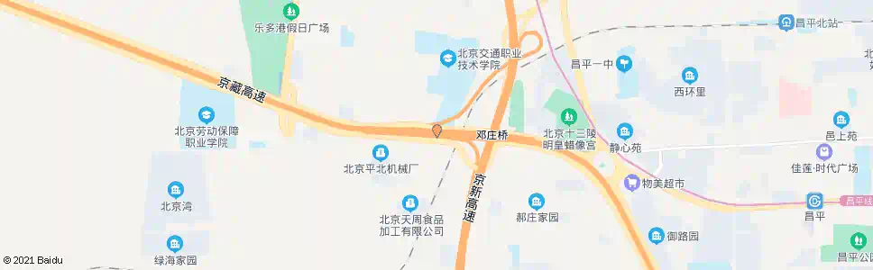 北京邓庄_公交站地图_北京公交_妙搜公交查询2025