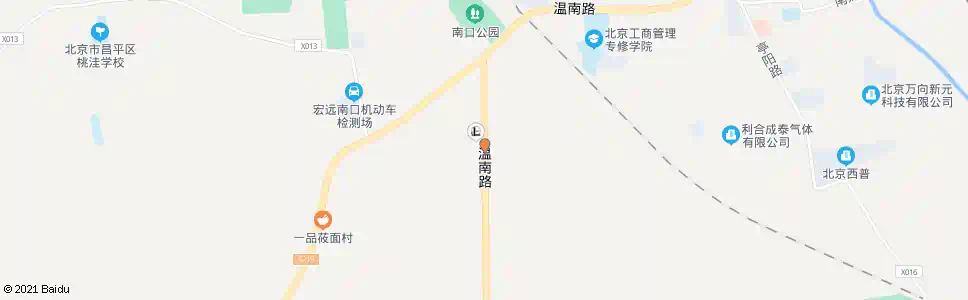北京温南路口南_公交站地图_北京公交_妙搜公交查询2025