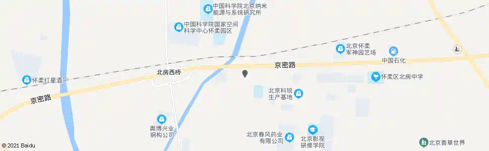 北京北房村北_公交站地图_北京公交_妙搜公交查询2025