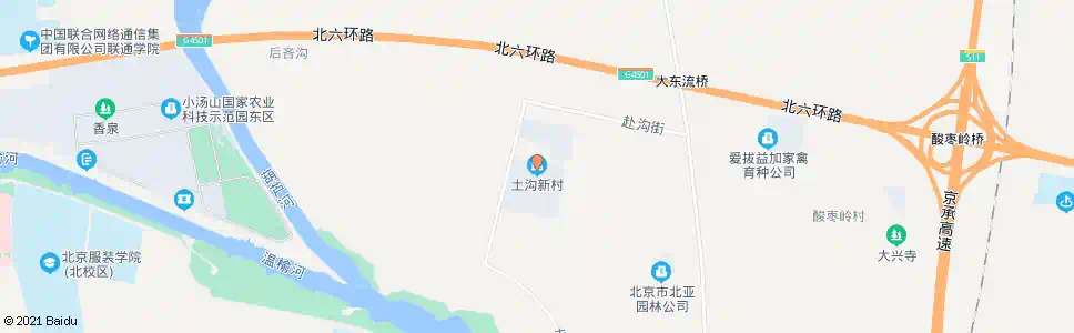 北京土沟新村_公交站地图_北京公交_妙搜公交查询2025