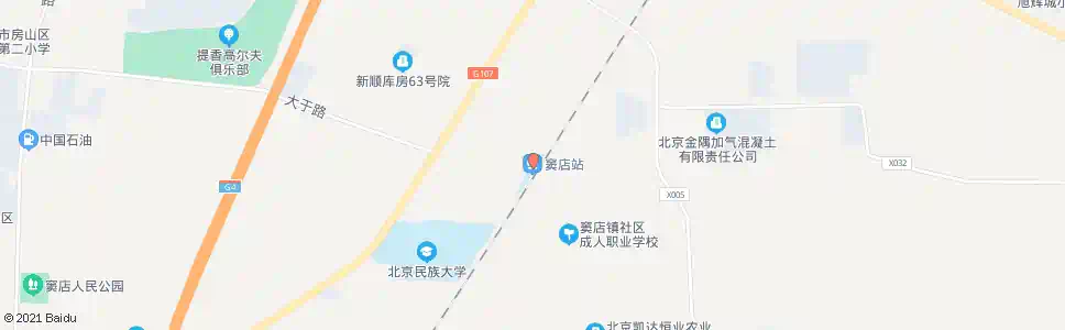 北京窦店_公交站地图_北京公交_妙搜公交查询2025