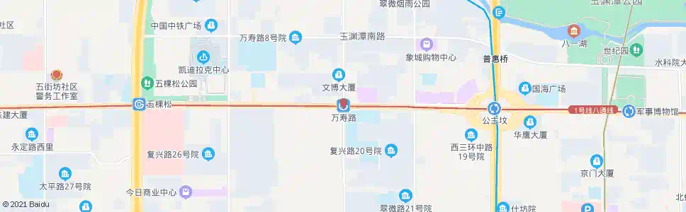 北京万寿路站_公交站地图_北京公交_妙搜公交查询2025