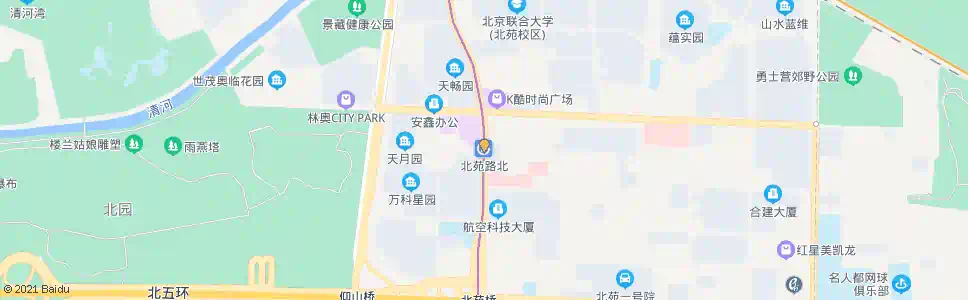 北京北苑村北站_公交站地图_北京公交_妙搜公交查询2025