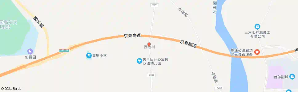 北京西赵村_公交站地图_北京公交_妙搜公交查询2025