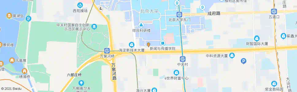 北京海淀路西口_公交站地图_北京公交_妙搜公交查询2025