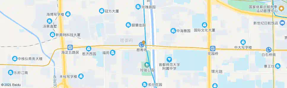 北京慈寿寺桥(南行)_公交站地图_北京公交_妙搜公交查询2025