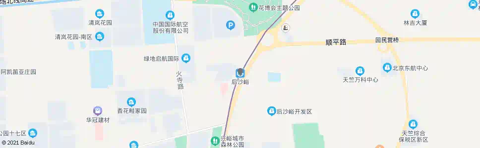 北京后沙峪地铁站_公交站地图_北京公交_妙搜公交查询2025