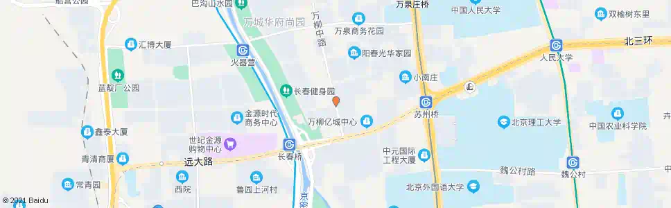 北京万柳中路南口_公交站地图_北京公交_妙搜公交查询2025
