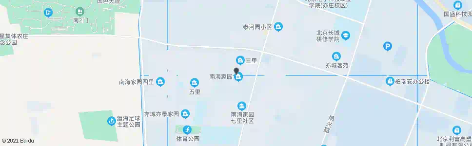 北京南海家园三里_公交站地图_北京公交_妙搜公交查询2025