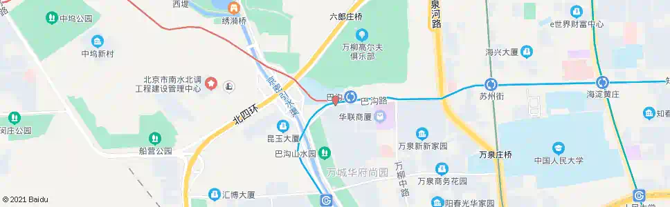 北京地铁巴沟站_公交站地图_北京公交_妙搜公交查询2025