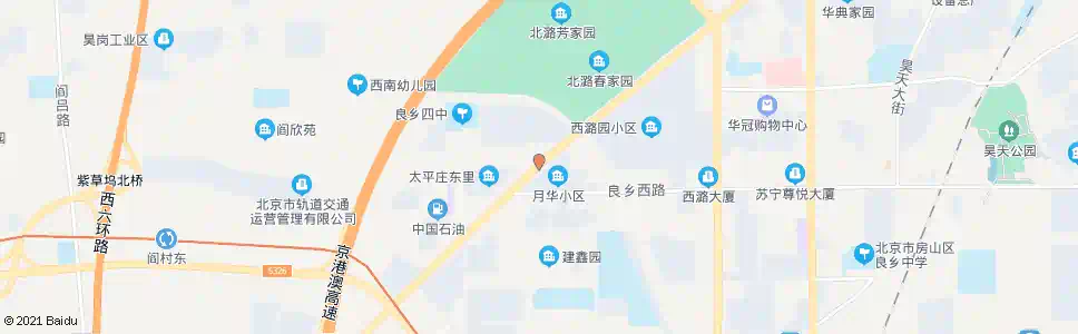 北京月华小区_公交站地图_北京公交_妙搜公交查询2025