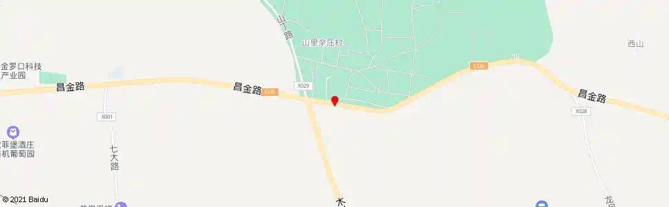 北京山里辛庄西_公交站地图_北京公交_妙搜公交查询2025