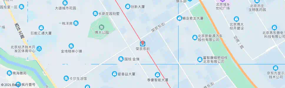 北京荣京街城铁站_公交站地图_北京公交_妙搜公交查询2025