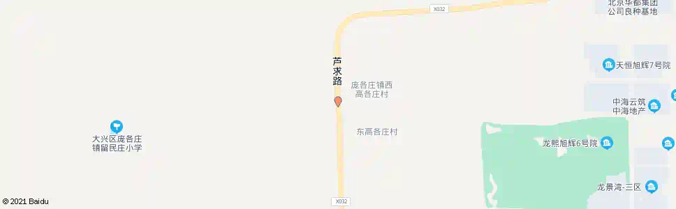 北京西高各庄_公交站地图_北京公交_妙搜公交查询2025