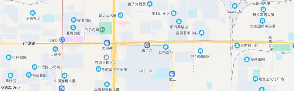 北京百子湾站_公交站地图_北京公交_妙搜公交查询2025