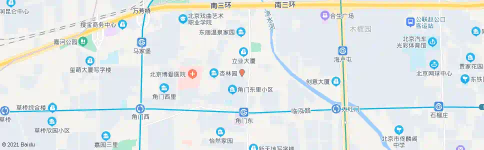 北京八角北路东口_公交站地图_北京公交_妙搜公交查询2025