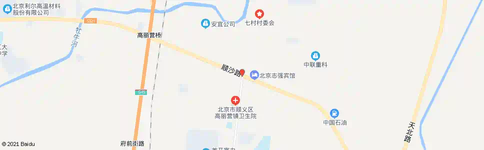 北京东北路顺沙路口_公交站地图_北京公交_妙搜公交查询2025