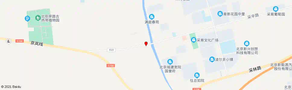 北京采育_公交站地图_北京公交_妙搜公交查询2025
