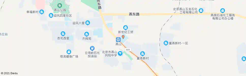 北京燕山体育馆_公交站地图_北京公交_妙搜公交查询2025