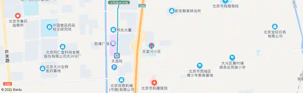 北京天堂河小区_公交站地图_北京公交_妙搜公交查询2025