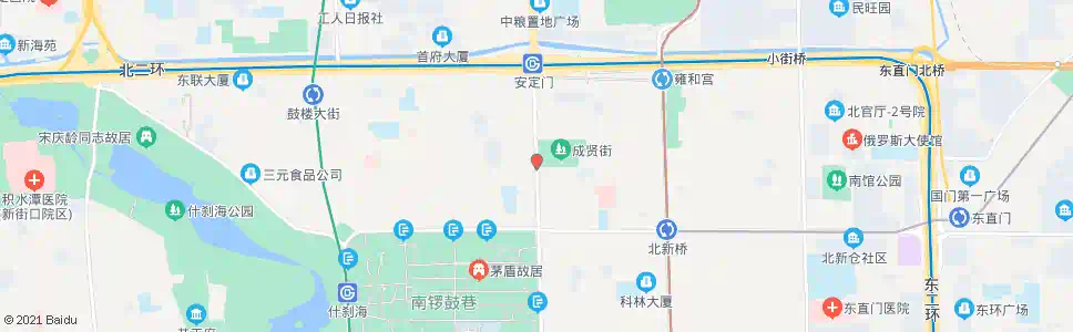 北京方家胡同_公交站地图_北京公交_妙搜公交查询2025
