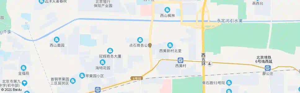 北京西黄村小区(北)_公交站地图_北京公交_妙搜公交查询2025