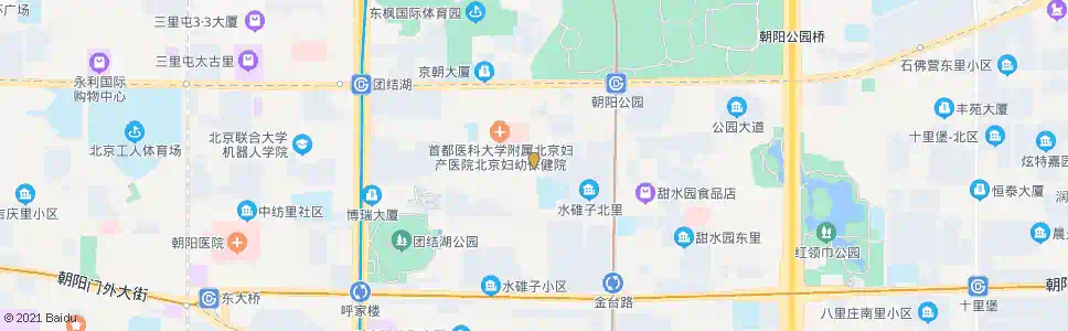 北京朝阳体育馆东门_公交站地图_北京公交_妙搜公交查询2025