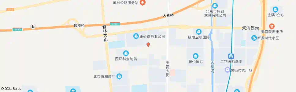 北京天富大街_公交站地图_北京公交_妙搜公交查询2025